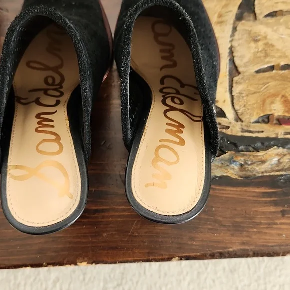 Sam Edelman black suede mules - Picture 3 of 5